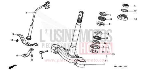 STEERING STEM FES250W de 1998